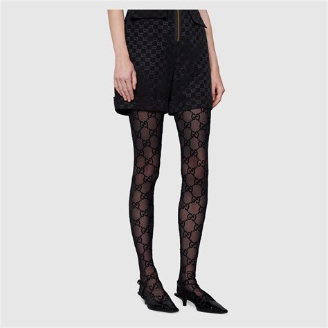 gucci gg pattern tights black|gucci gg patterns.